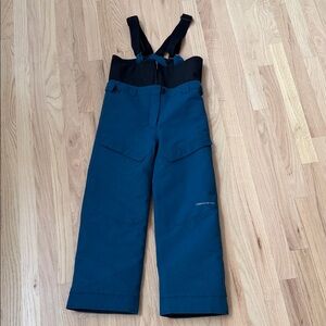 Obermeyer Kids Black and Blue Overalls snow
